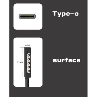 Cáp sạc Type c cho surface