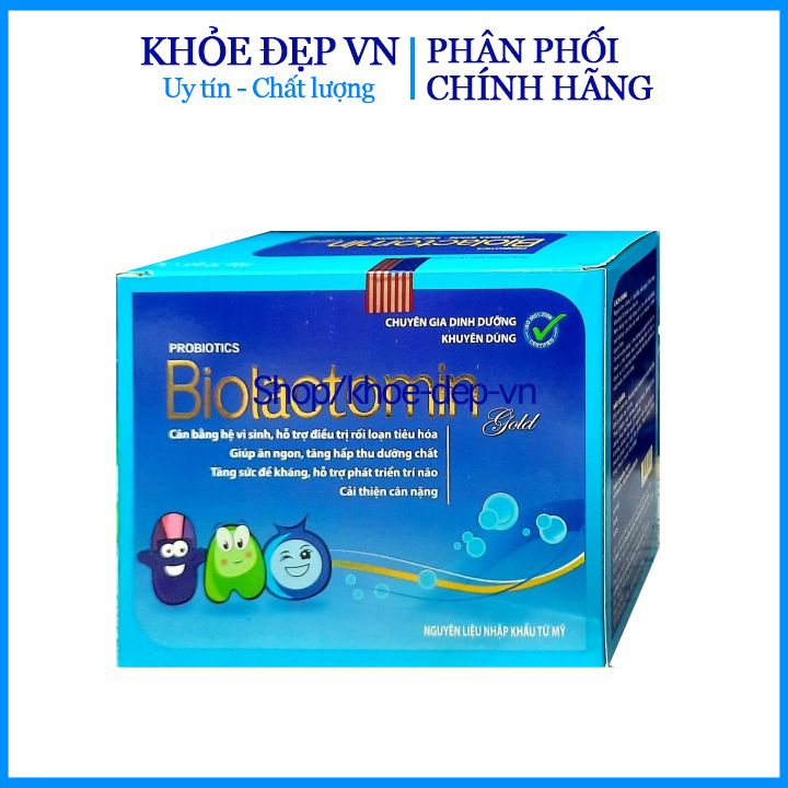 Men tiêu hóa vi sinh đường ruột Biolactomin Gold cân bằng hệ vi sinh, hỗ trợ rối loạn tiêu hóa, giúp ăn ngon – Hộp 30g