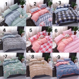 Bộ vỏ chăn ga, gối vải đũi phù hợp mọi loại giường