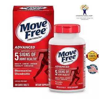 Viên uống vitamin tổng hợp ,hỗ trợ bôi trơn khớp Move Free Advanced, Joint Health 200 viên