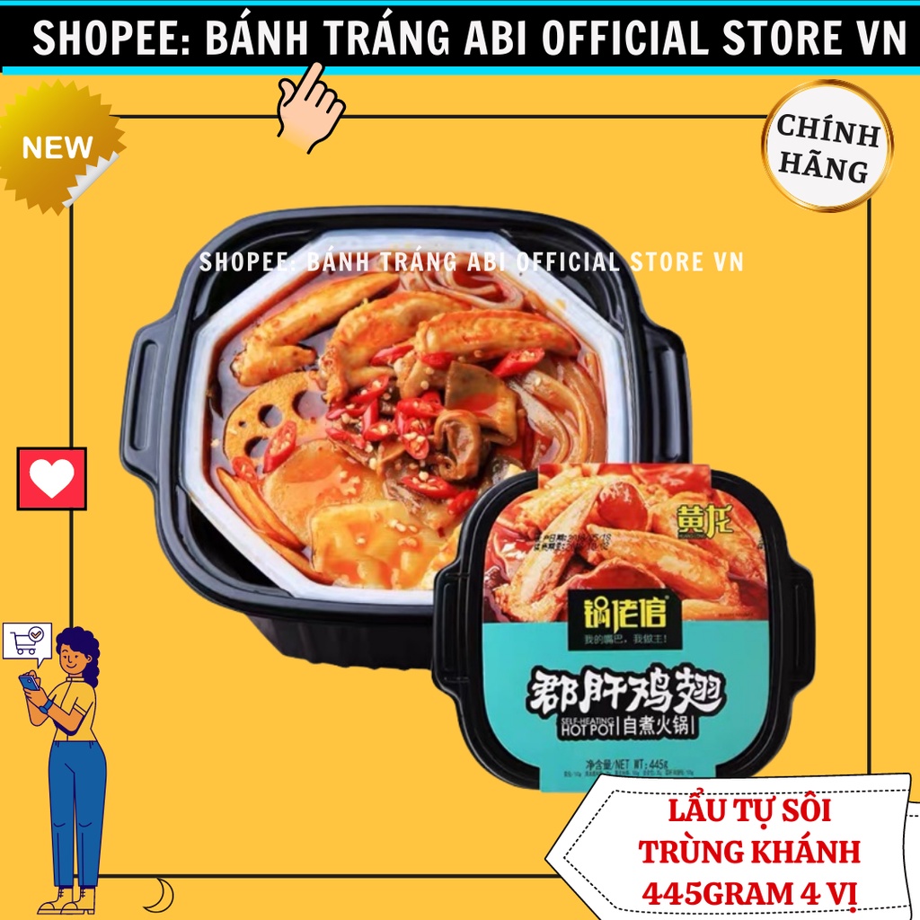 Lẩu ăn liền lẩu tự sôi tứ xuyên các vị siêu hot lẩu lớn 395g-445g | BigBuy360 - bigbuy360.vn