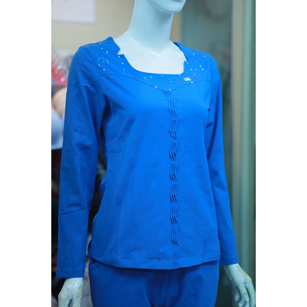 [CHÍNH HÃNG] Bộ đồ thu đông mặc nhà cotton cao cấp WINNY - SET dài tay quần dài đẹp, nữ tính | BigBuy360 - bigbuy360.vn