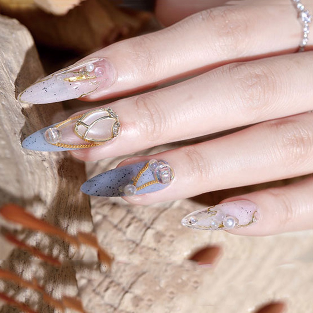 [Hàng mới về] Hạt kim cương giả 3d màu trơn tùy chọn sang trọng trang trí móng tay nghệ thuật chất lượng cao DIY