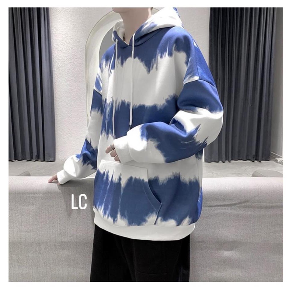 Áo hoodie phối màu có mũ unisex dáng rộng thu đông AK16 | BigBuy360 - bigbuy360.vn