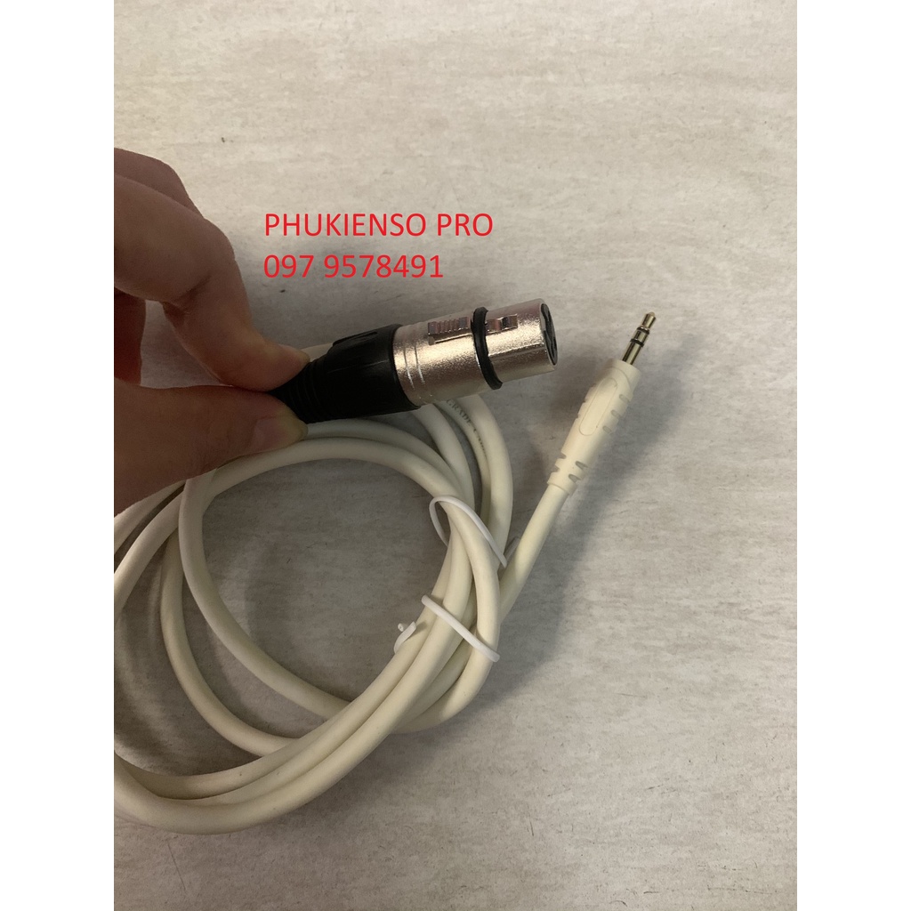 Dây kết nối XLR ra 3.5mm / Dây cắm Micro thu âm cho Sound Card