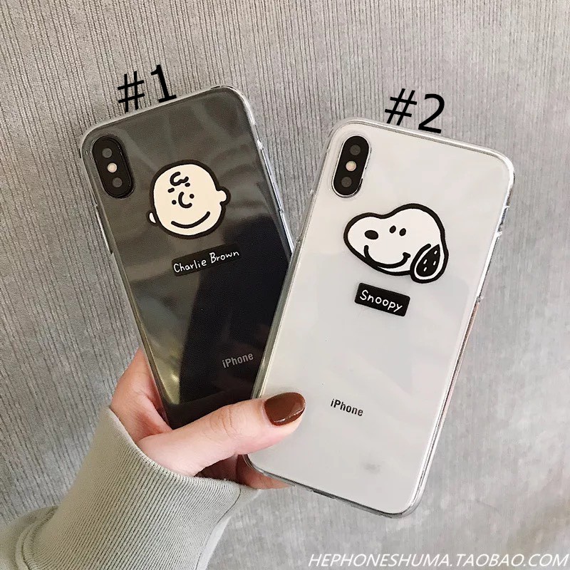 Ốp lưng iphone hình Charlie Brown và Snoopy 6 6S 6Plus 6S Plus 7Plus 8Plus X XSMax 11 11 ProMax - Infinity Case M142