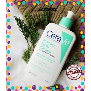 Sữa rửa mặt CeraVe Foaming Facial Cleanser cho da thường tới da dầu 236ml✨ Không gây mụn, không kích ứng ✨