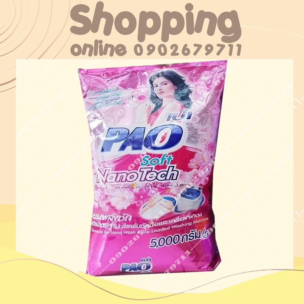 Bột giặt PAO Thái Lan 5kg