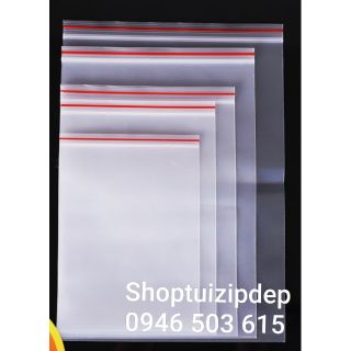 100g túi zip miết mép đủ size từ 4x5cm đến 35x45 cm