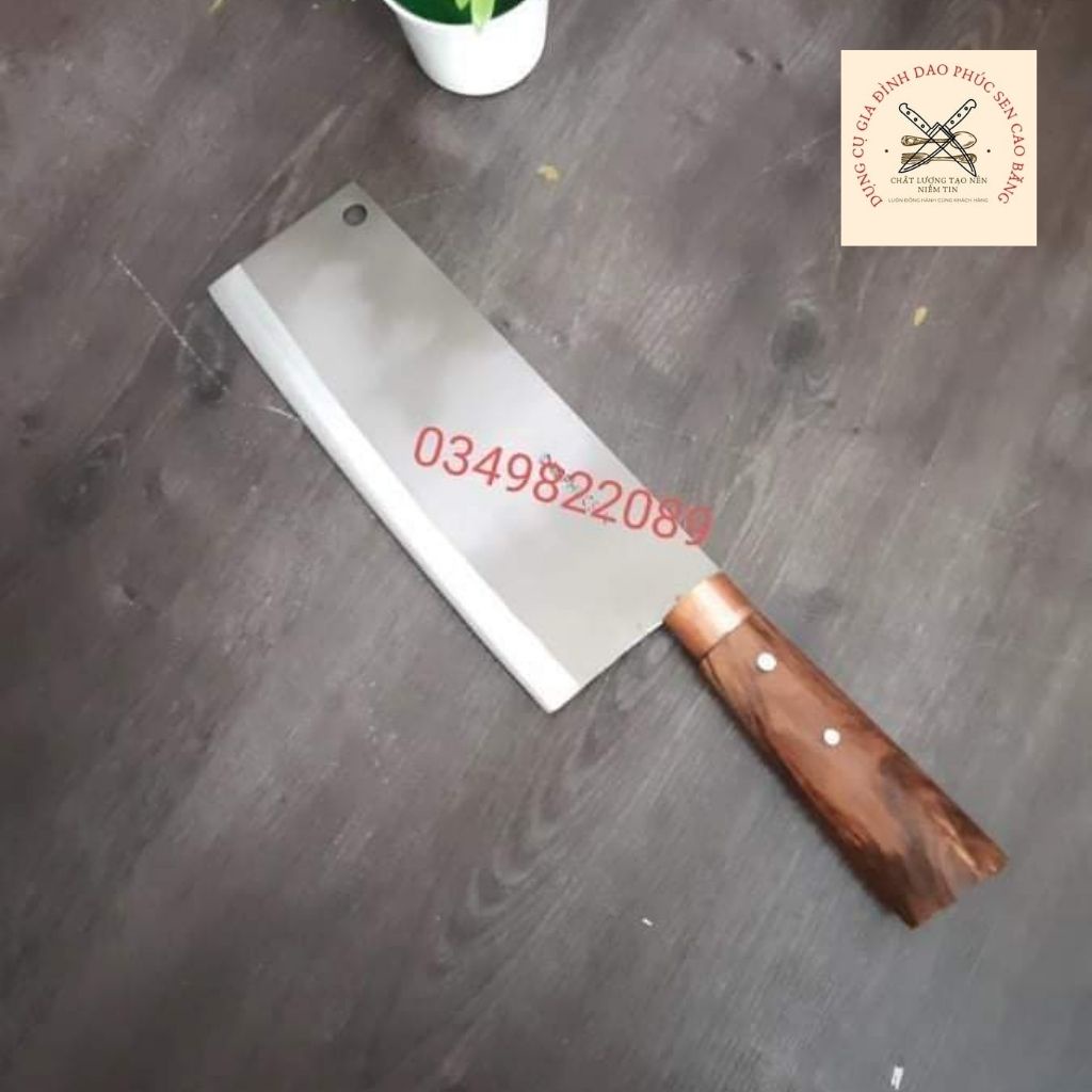 Dao chặt xương lợn , gà vịt sắc bén bền bỉ được làm từ thép không rỉ dao phúc sen cao cấp.