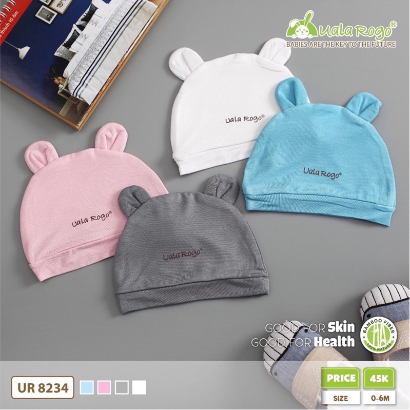 Set bao tay bao chân, mũ sơ sinh mềm mại Uala Rogo  [ babyboo]