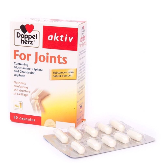 Hỗ trợ xương khớp Aktiv For Joints bổ sung glucosamin - Chính hãng Doppelherz Aktiv từ Đức
