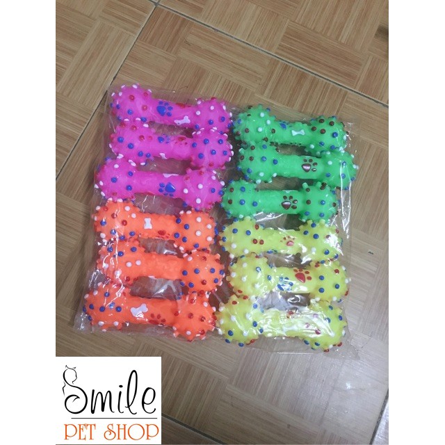 Quả tạ gai - Đồ chơi gặm bằng cao su cho chó mèo, thú cưng - Smile Pet Shop