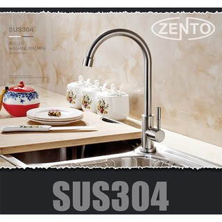 Vòi rửa bát đơn inox 304 zento sus4636