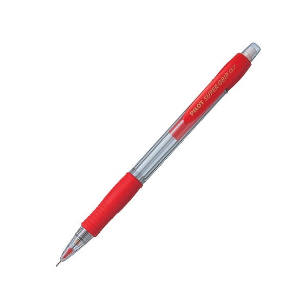 Bút Chì Bấm 0.7 mm Pilot Super Grip H-187-SL-R - Màu Đỏ