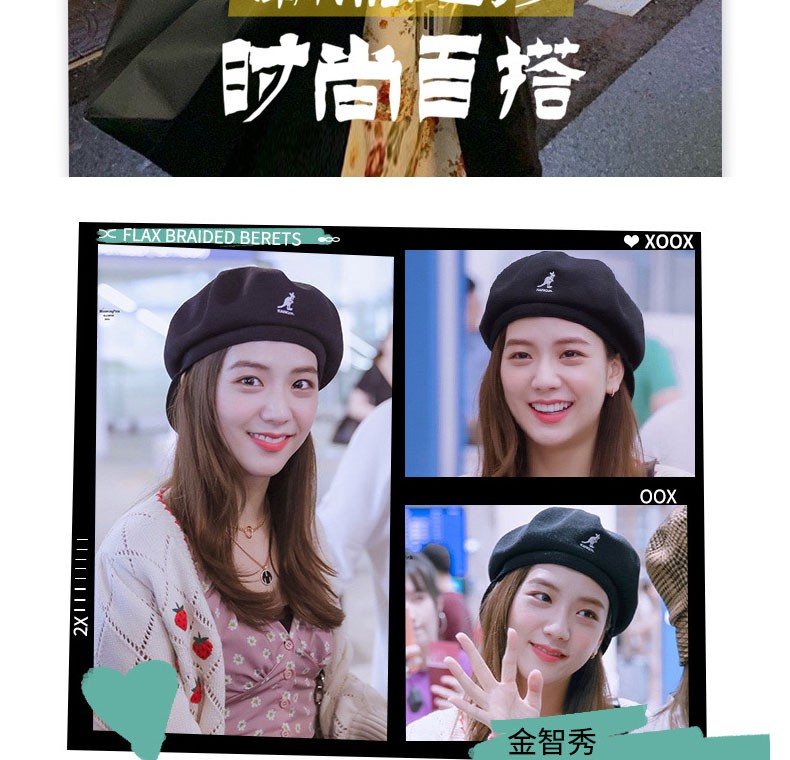 Mũ beret Len Mỏng Mùa Hè Phiên Bản Hàn Quốc / Anh / retro / Nhật Bản / Kangol / kangaroo Cho Nữ