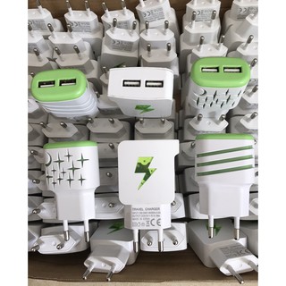 Củ sạc 2 cổng usb có đèn báo