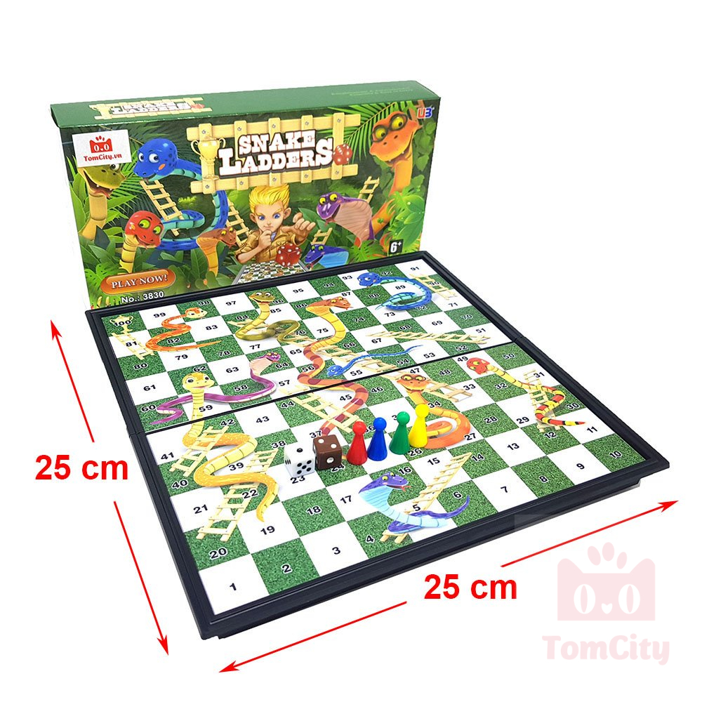 Trò chơi Cờ Rắn Và Thang - Snakes Ladders chính hãng UB 25x25cm