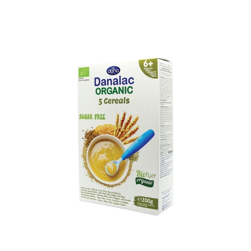 Bột ăn dặm Danalac hữu cơ - Hộp 250g - nhập khẩu Thụy Sĩ