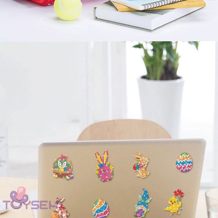 Combo 12 tranh tô hạt màu toysem tập vẽ cho bé từ 3 tuổi - Quà tặng sinh nhật cho trẻ em