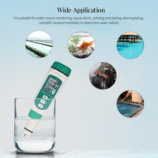 Máy đo độ mặn nước biển cầm tay cảm biến thông minh ATC nhỏ gọn