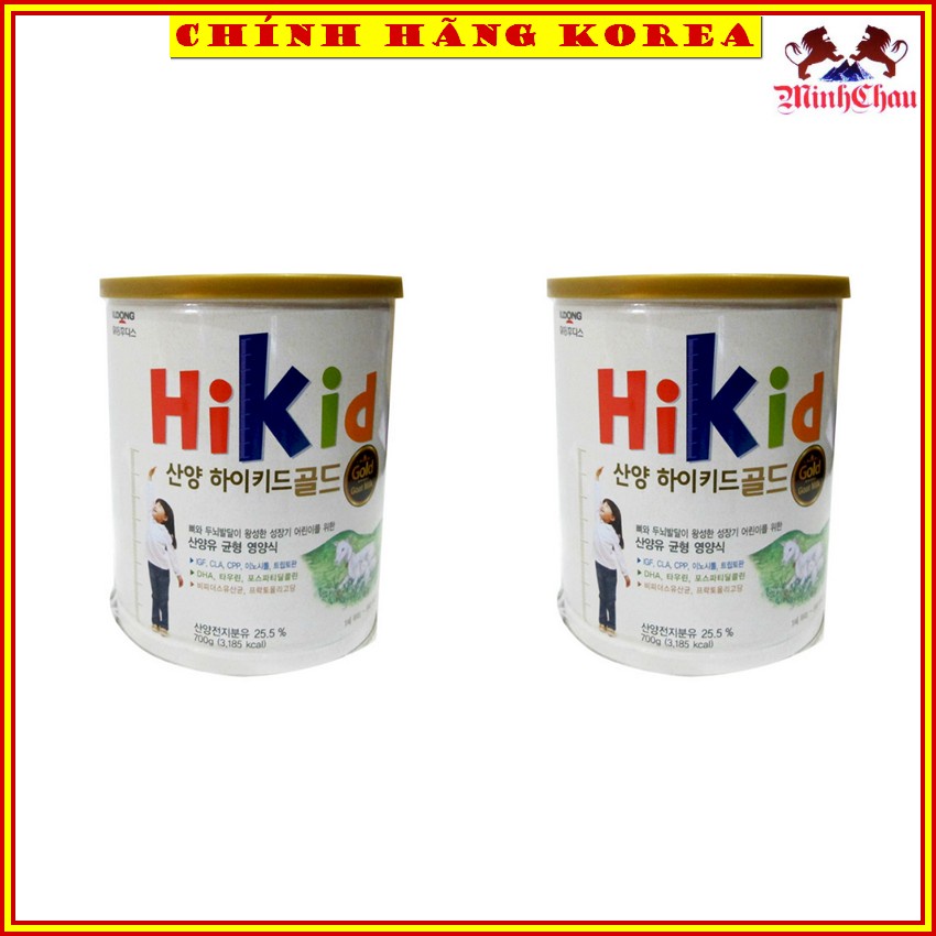 Sữa Dê Hikid Nội Địa Hàn Quốc, Hộp 700gr, minhchau