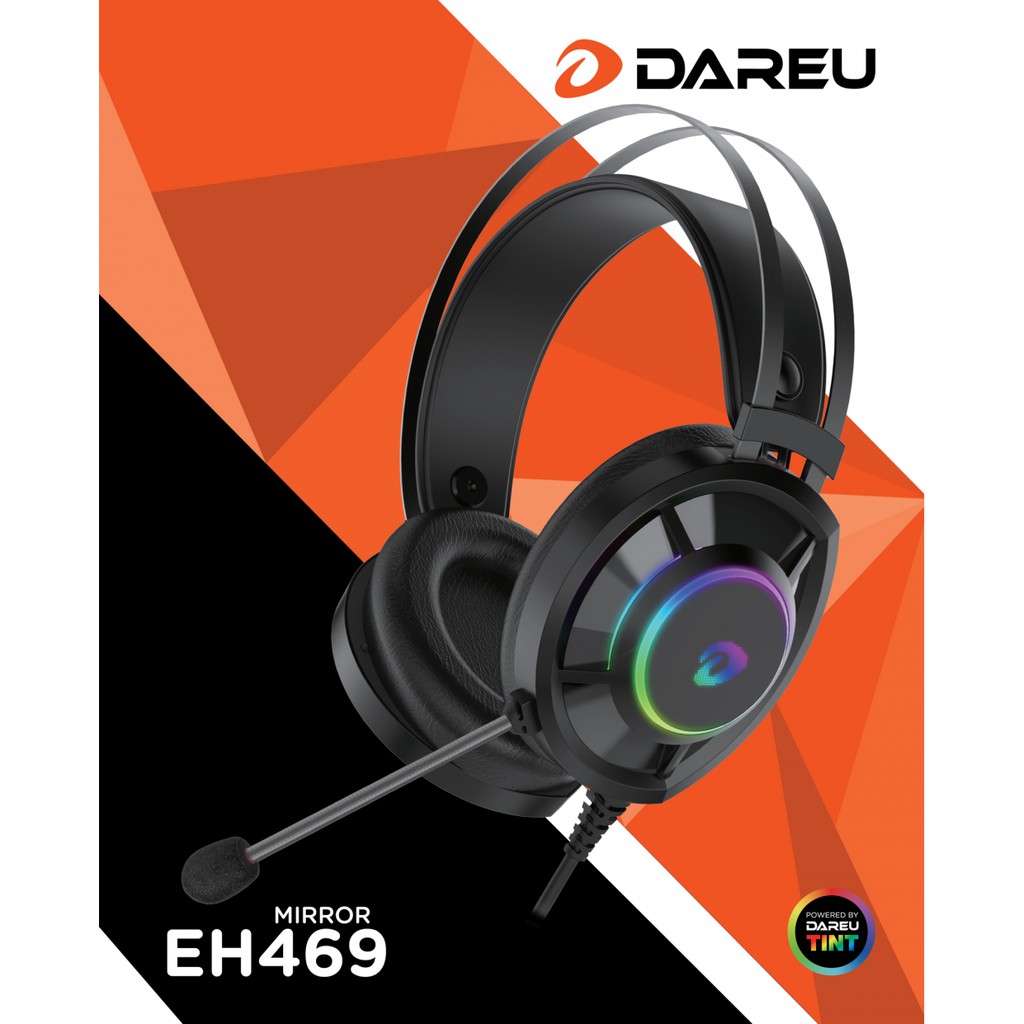 Tai nghe Gaming Dareu EH469 Black 7.1 RGB Led - Chính hãng Mai Hoàng