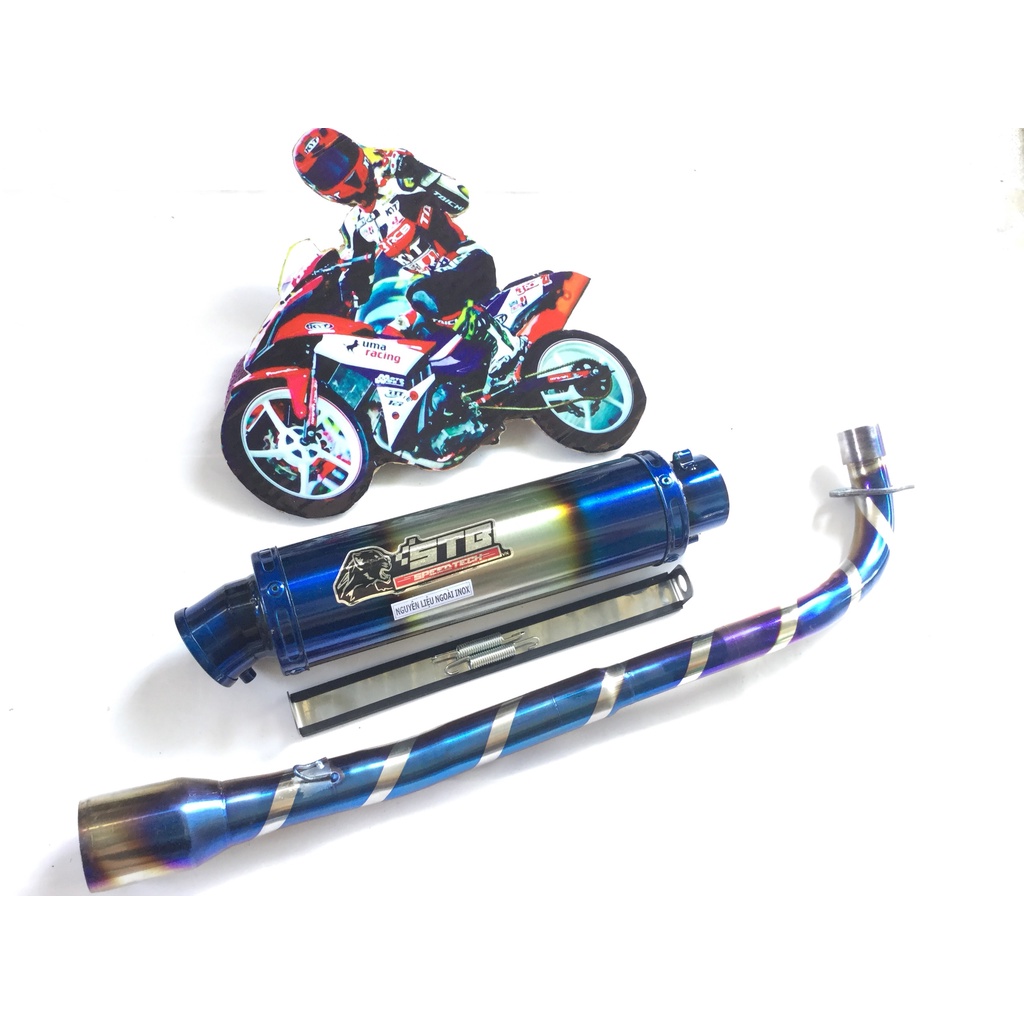 Bộ pô stb titan full cỔ titan WAVE, SI, exciter, winer, sonic