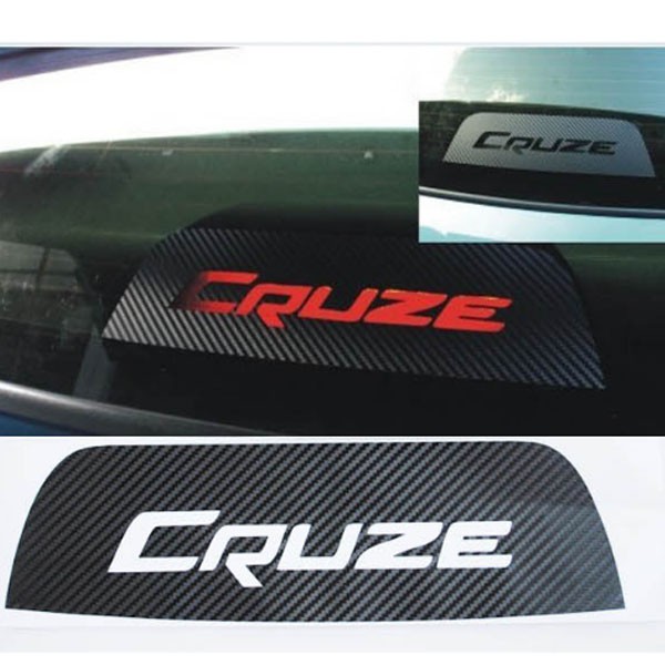 Decal Carbon Dán Trang Trí Đèn Phanh Kính Sau Xe Ô Tô Chevrolet Cruze