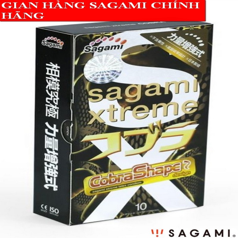 BAO CAO SU NHẬT BẢN Sagami Xtreme Cobra (Hộp 10 cái).