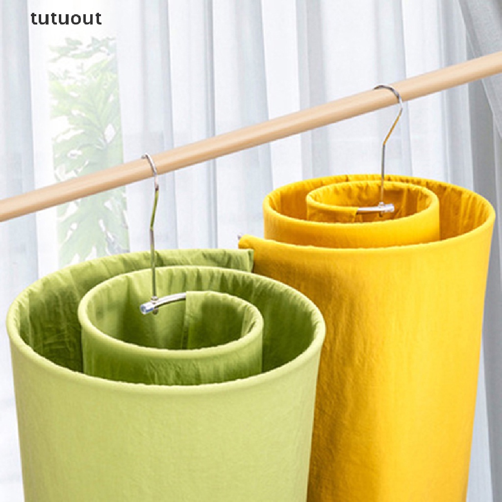Móc Treo Chăn Mền Hình Xoắn Ốc Tròn Bằng Thép Không Gỉ Tiết Kiệm Không Gian