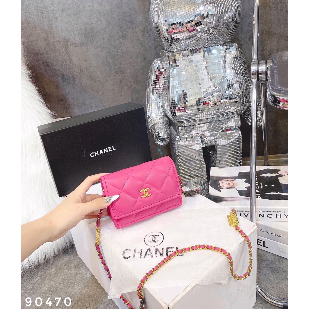 Túi cha leo mini chần chỉ da đẹp quai mới hàng quảng châu