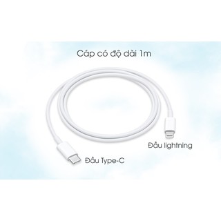 cáp type-c ra 1m cho ip/tablet/máy nghe nhạc táo (usb-c cable)