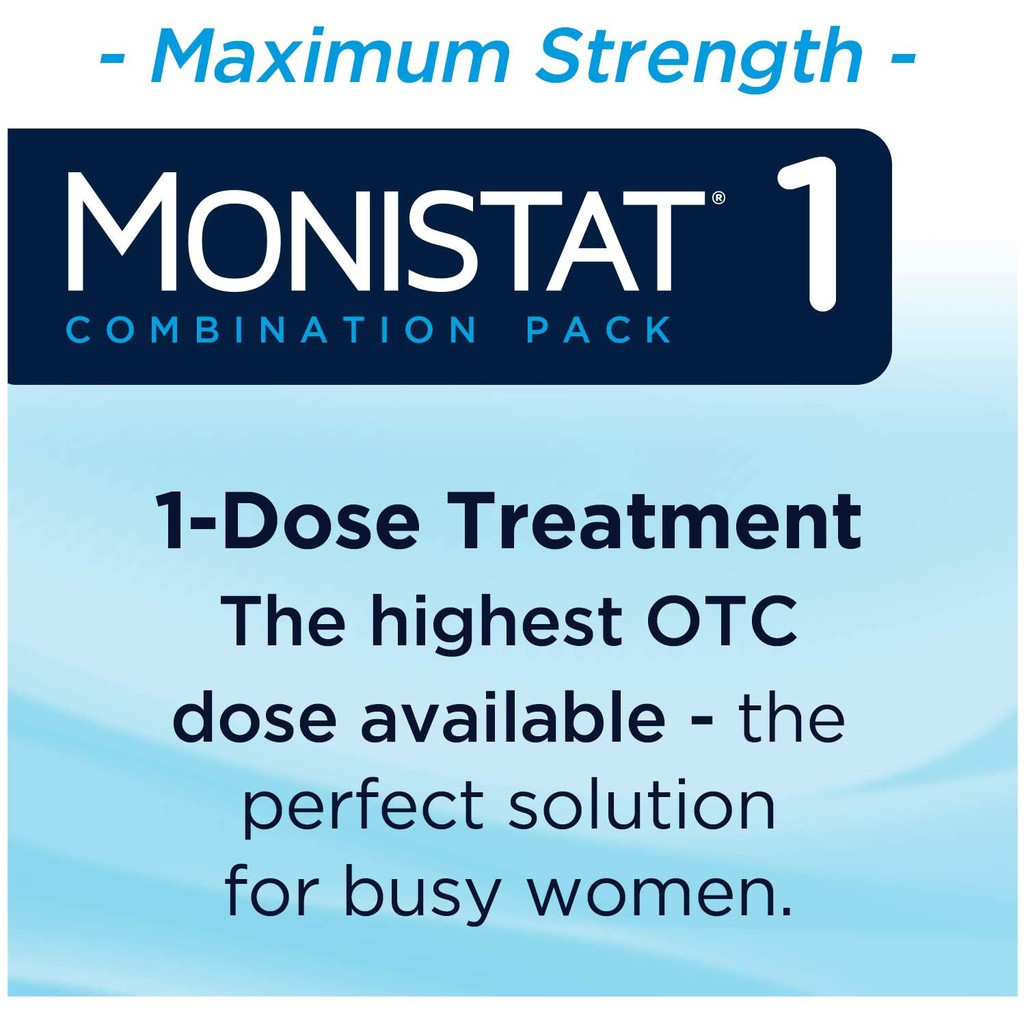 Monistat 1-Day Kem bôi giảm ngứa, giảm viêm nhiễm, diệt nấm vùng kín trong 1 ngày - 9gam