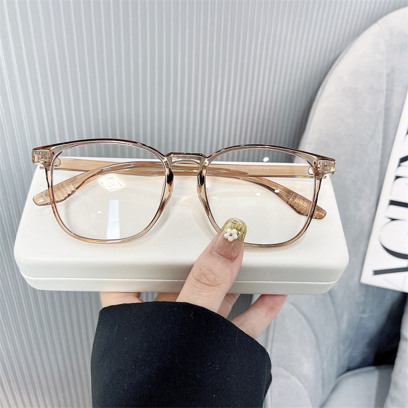 Kính Mát Gọng Vuông Màu Gradient TR90 Chống Ánh Sáng Xanh Thời Trang Phong Cách Retro