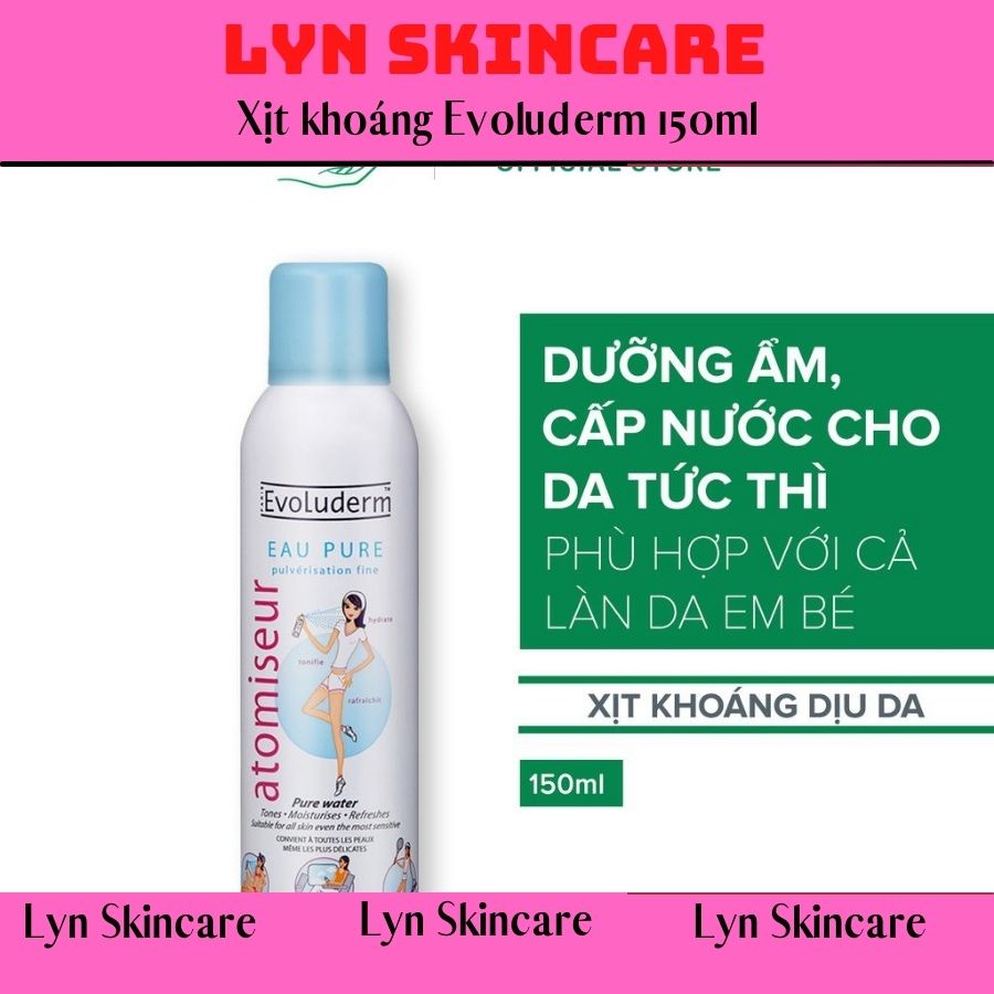 { Hot Sale !!! } Xịt Khoáng Evoluderm Pháp Cấp Ẩm Làm Dịu Da 150ml