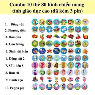 Đèn pin chiếu 80 hình cho bé