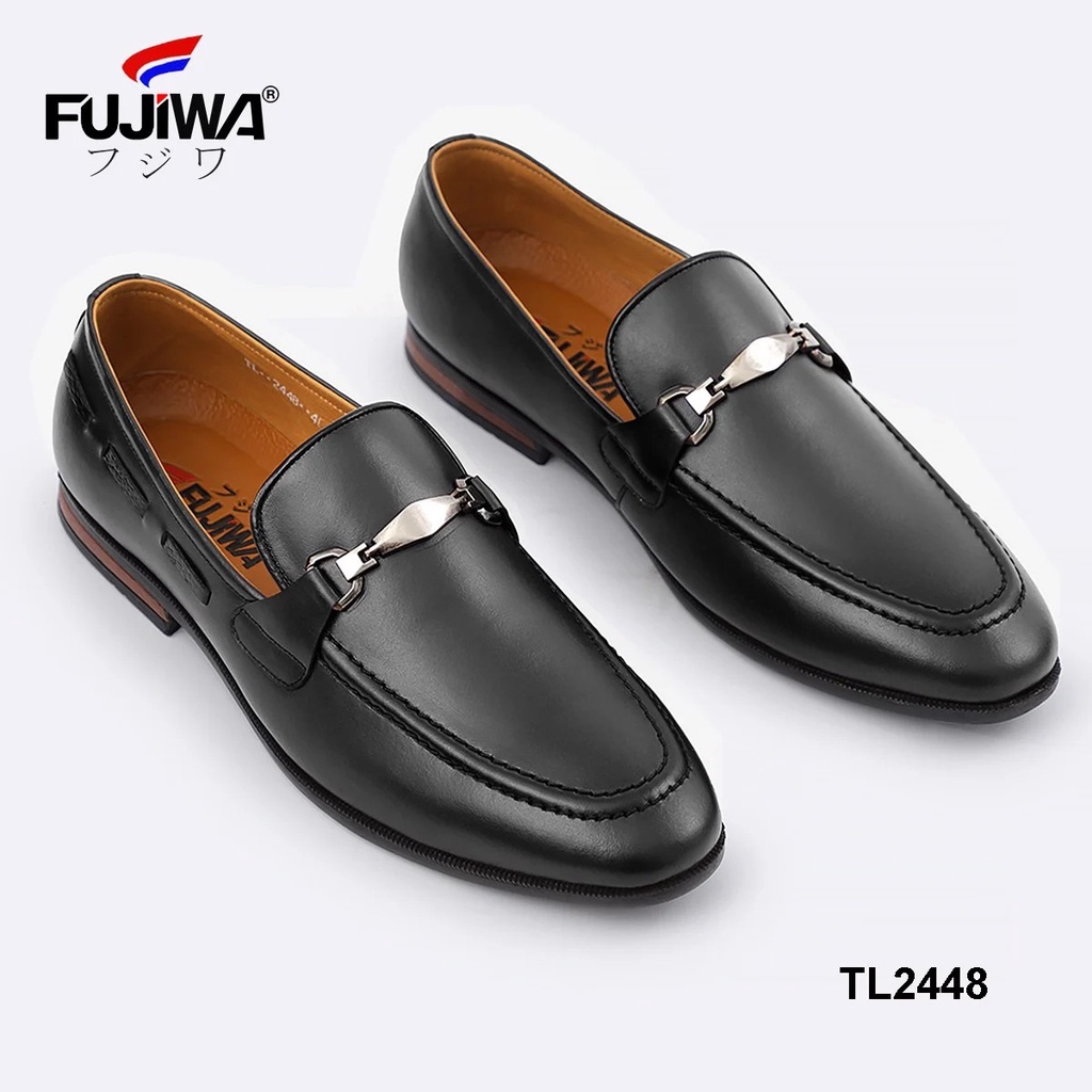 Giày Tây Da Bò Nam FUJIWA - TL2448. Đế Cao 4cm. Da Bò Thật Cao Cấp Nguyên Miếng. Có Size:  38, 39, 40, 41, 42, 43