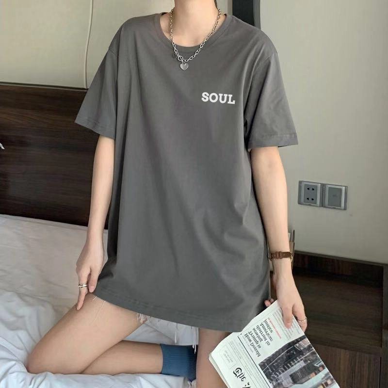 Áo Phông Nam Nữ Unisex , Áo Thun Tay Lỡ Form Rộng SOUL Teen Cổ Tròn Chất Cotton Thoáng Mát