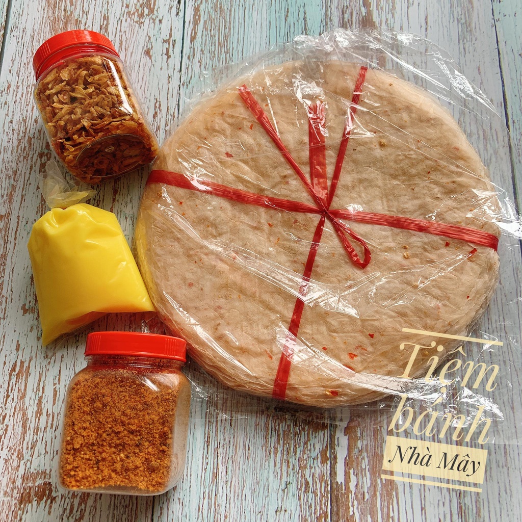 Combo Bánh Tráng Dẻo Ớt Long Điền Phơi Sương Muối Tôm Hành Phi Lớn - Ăn Thả Ga, Giá Tiết Kiệm