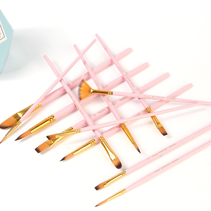 Set 12 Cọ Vẽ Tranh Acrylic Chuyên Dụng Cho Bé