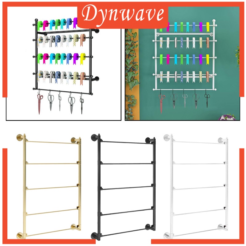 [DYNWAVE]Wall Mount Wire Spool Rack Ribbon Organizer Storage Display Key Holder
