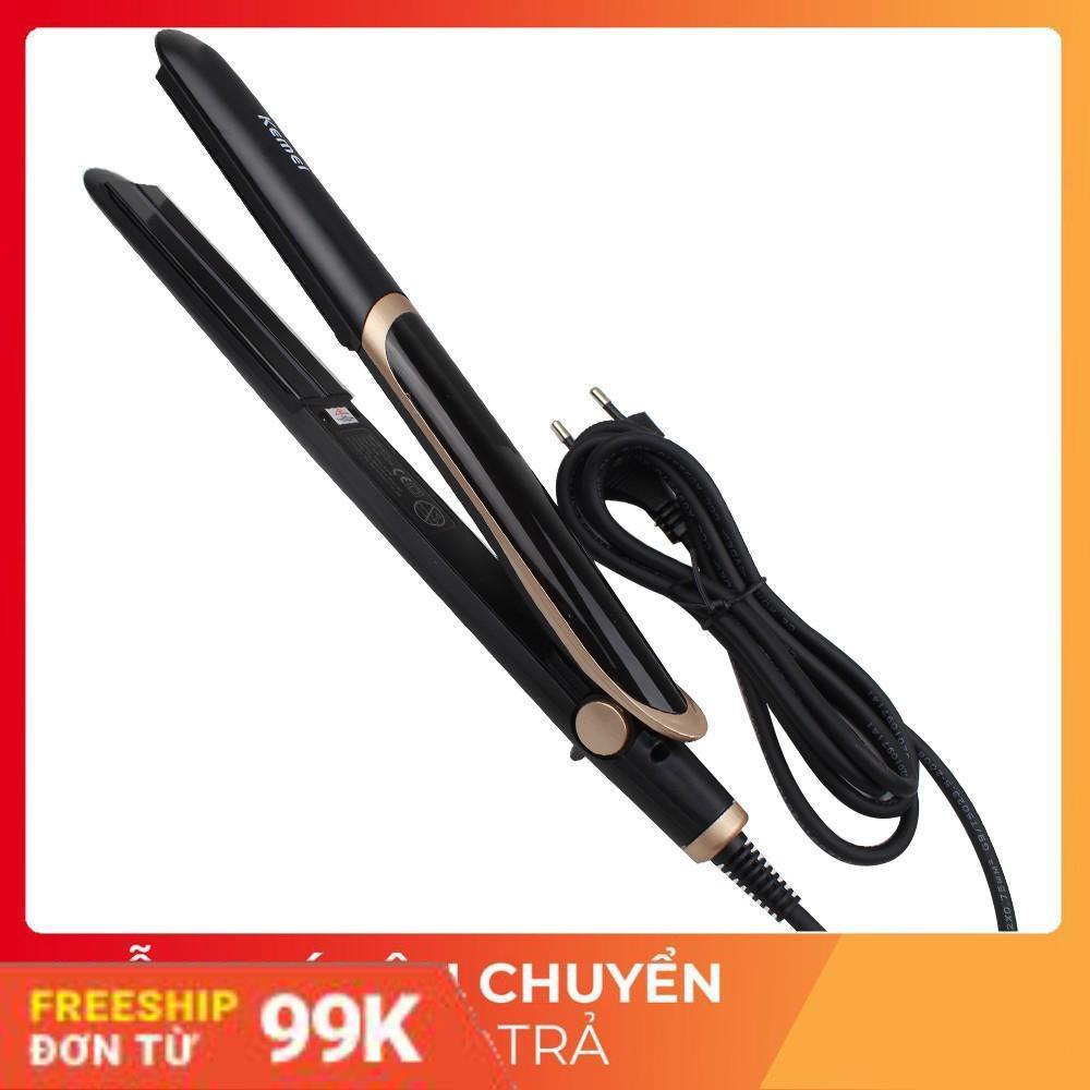 [Giảm 50%]  Máy Duỗi Uốn Tóc Bằng Tia Hồng Ngoại KEMEI 2219