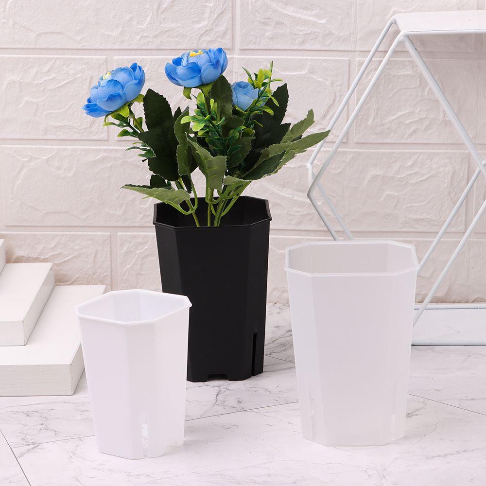 Chậu Nhựa Trồng Cây Trang Trí Hình Vuông Dạng Mở