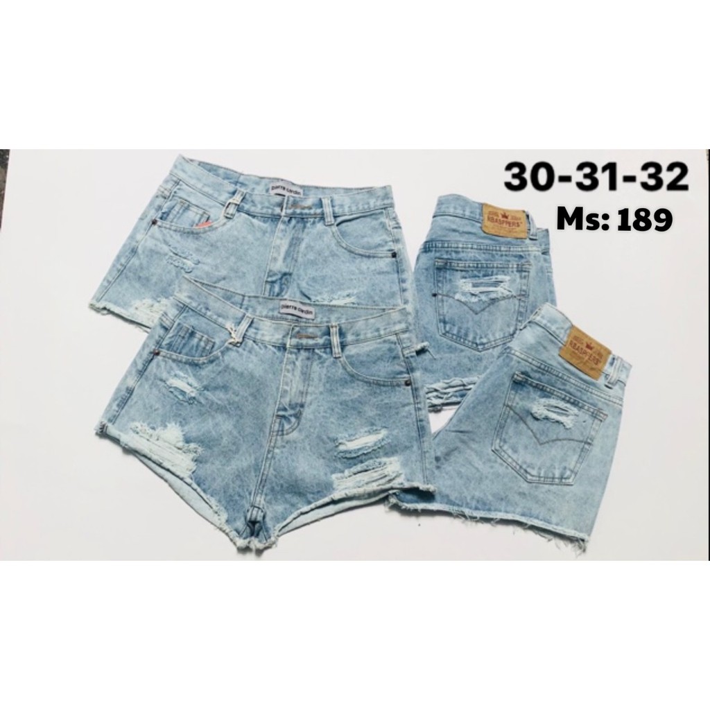 Quần Short Jeans Nữ Đại Size 30 đến 32 Ms189