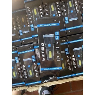 Đèn Pin Cầm Tay Chiếu Xa Siêu Sáng 4 Bóng 4 Chế Độ Sạc USB, Đèn Pin Led, Du Lịch Hot 2022 MẪU L-S03