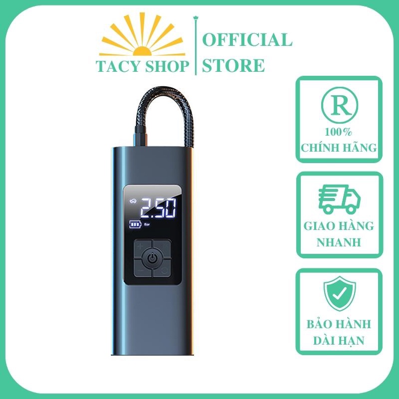 Bơm hơi điện tự động không dây BHSS Neshome, 6000mAh,bơm xe hơi,xe máy, xe điện, xe đạp, bóng, đệm, nhanh chóng, an toàn