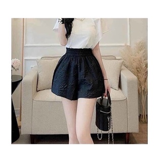 Quần sooc phồng hoa nổi cạp chun siêu đẹp