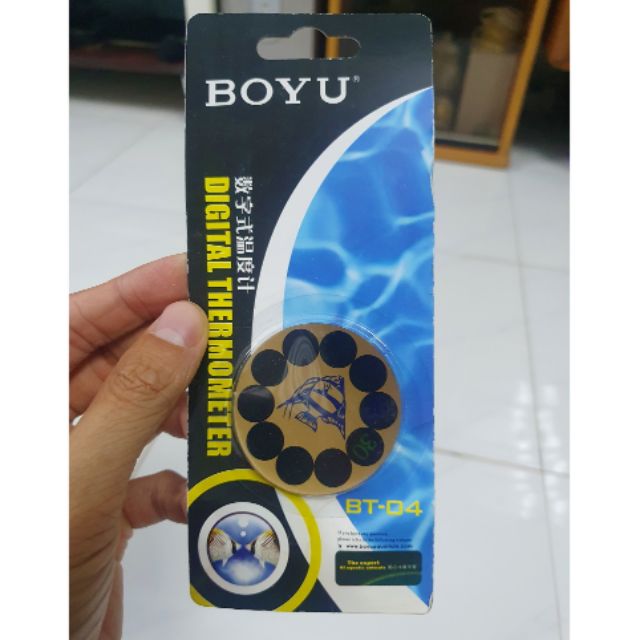 VÒNG TRÒN DÁN HỒ CÁ ĐO NHIỆT ĐỘ HIỆN SỐ BOYU BT04