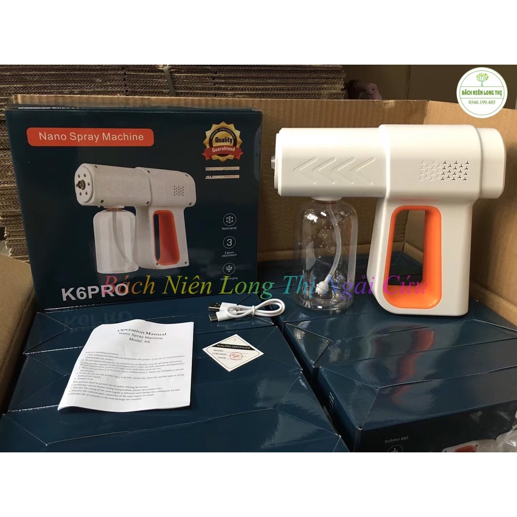 (K6 PRO THẾ HỆ MỚI) Máy phun sương khử khuẩn diện rộng thế hệ mới, lực phun khỏe, tiết kiệm K6pro